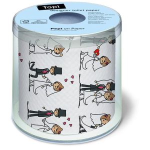 Paper + Design Toilettenpapier Wedding 1 Rollen, 3-lagig, Mehrfarbig