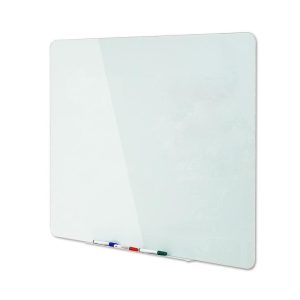 Bi-Office Magnethaftendes Glassboard 60 cm x 90 cm, Weiss