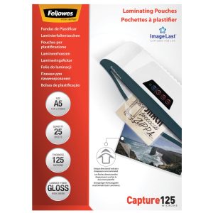 Fellowes Laminierfolie A5, 125 µm, 25 Stück, Glänzend