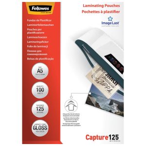 Fellowes Laminierfolie A5, 125 µm, 100 Stück, Glänzend