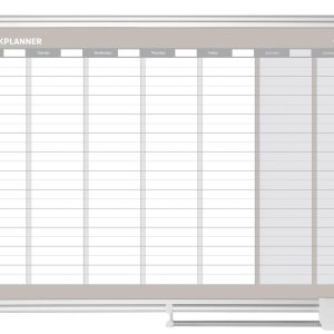 Bi-Office Magnethaftendes Whiteboard 60 cm x 90 cm, Weiss