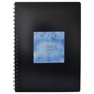 Office Spiralblock A4 80 Blatt, Kariert, Schwarz