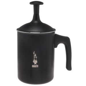 Bialetti Milchschäumer Tuttocrema 6 Tassen, Schwarz