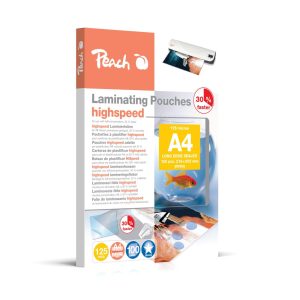 Peach Laminierfolie HighSpeed A4, 125 µm, 100 Stück, Glänzend
