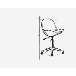 Legamaster Magnethaftendes Whiteboard Board-Up  75 cm x 100 cm, Weiss