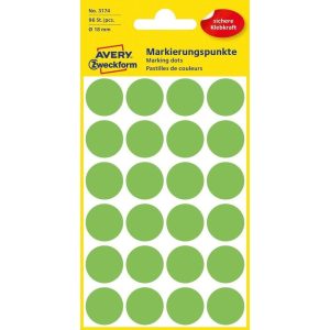 Avery Zweckform Klebepunkte 18 mm Neongrün