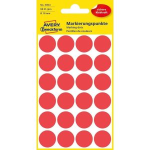 Avery Zweckform Klebepunkte 18 mm Rot