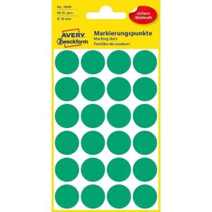 Avery Zweckform Klebepunkte 18 mm Grün
