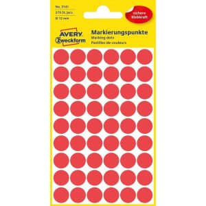 Avery Zweckform Klebepunkte 12 mm Rot