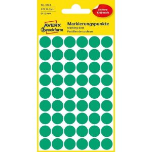 Avery Zweckform Klebepunkte 12 mm Grün