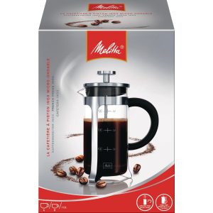 Melitta Kaffeebereiter Inox Glas 1 l, Silber