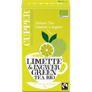 Cupper Teebeutel Bio Limette und Ingwer 20 Stück
