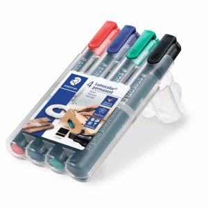 Staedtler Permanent-Marker Lumocolor 350 4er-Set, permanent