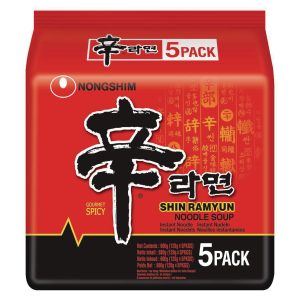 Nongshim Nudelsuppe Shin Ramyun 5 x 120 g