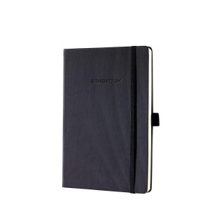 Sigel Notizbuch Conceptum A5, Kariert, Schwarz