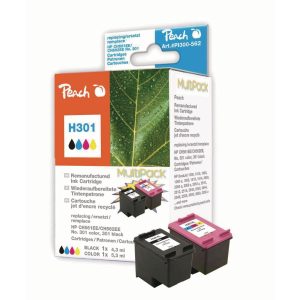 Peach Tintenset HP Nr. 301 BK, Color