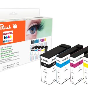 Peach Tintenset Canon PGI-2500 BK, C, M, Y
