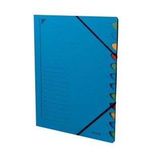 Leitz Ordnungsmappe Ordnungsmappe Blau, 12 Fächer