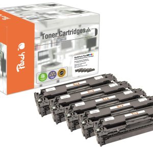 Peach Tonerset HP Nr. 125A (CB540-4) C, M, Y, 2x BK