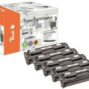Peach Tonerset HP Nr. 128 A (CE32A) 2x BK, 1x C, M, Y