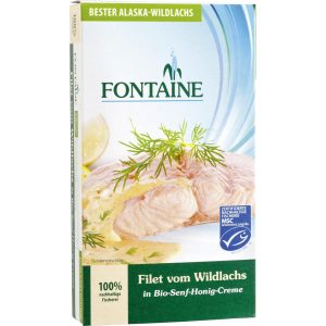 Fontaine Konserven Wildlachs Filet in Senfcrème 200 g