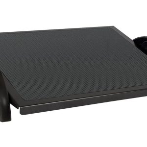 WEDO Fussstütze Relax Steel Black 5 Stufen, Schwarz