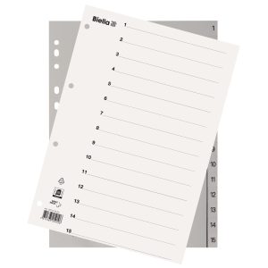 Biella Register A4 1-15 mit Indexblatt