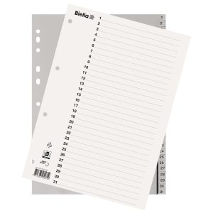 Biella Register A4 1-31 mit Indexblatt