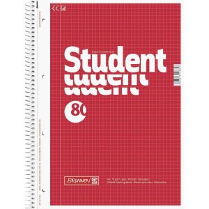 Brunnen Collegeblock A4  A4, Kariert, 80 Blatt