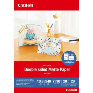 Canon Fotopapier MP-101D Double sided Matte 18×25 cm, 20 Blatt