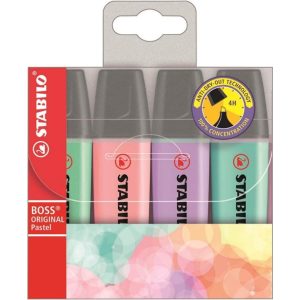 STABILO Textmarker Pastell 4 Stück