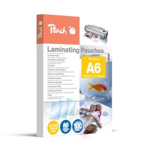 Peach Laminierfolie A6, 125 µm, 100 Stück, Glänzend