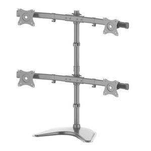 Multibrackets Monitor-Standfuss Basic Quad bis 8 kg – Schwarz