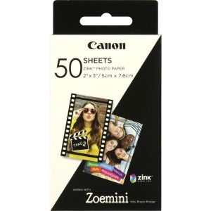 Canon Fotopapier ZINK ZP-2030 selbstklebend, 50 Blatt