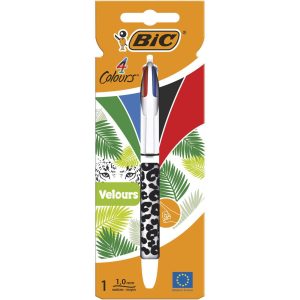 BIC Mehrfarbenkugelschreiber 4 Colours Velours 1 Stück