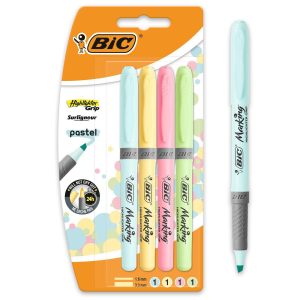 BIC Textmarker Highlighter Grip pastel 4 Stück