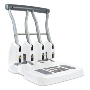 Rapesco Locher Eco P4400 4-fach, 150 Blatt, Weiss