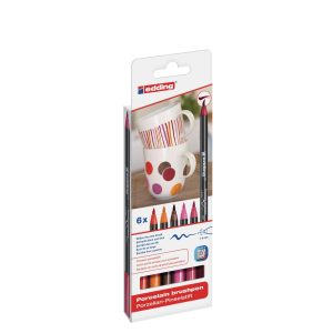 edding Porzellan- und Glasmarker 4200 E6 Warm, 6-er Set