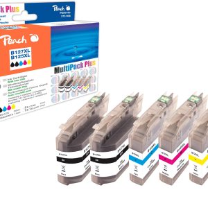 Peach Tintenset Brother LC-127XL C, M, Y, 2x BK