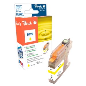 Peach Tinte Brother LC-123Y Yellow