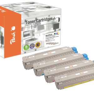 Peach Tonerset OKI MC860-Series BK, C, M, Y