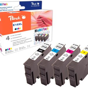 Peach Tintenset Epson T1811-T1814 BK, C, M, Y