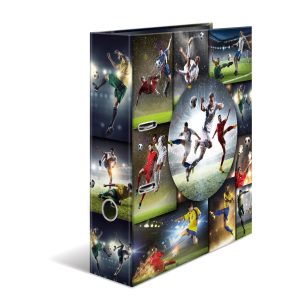 HERMA Ordner Fussball 7 cm, Mehrfarbig