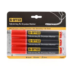 Bi-Office Whiteboard-Marker Inkstring Rot, 3 Stück