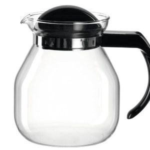 Montana Teekanne Content 1 l, Transparent/Schwarz