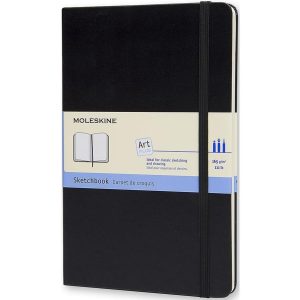 Moleskine Notizbuch A5 Blanko, Schwarz