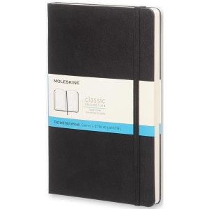 Moleskine Notizbuch Classic A5 Dot, Schwarz, 240 Seiten