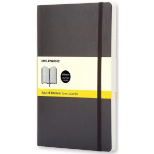 Moleskine Notizbuch Classic A5 Kariert, Schwarz, 192 Seiten