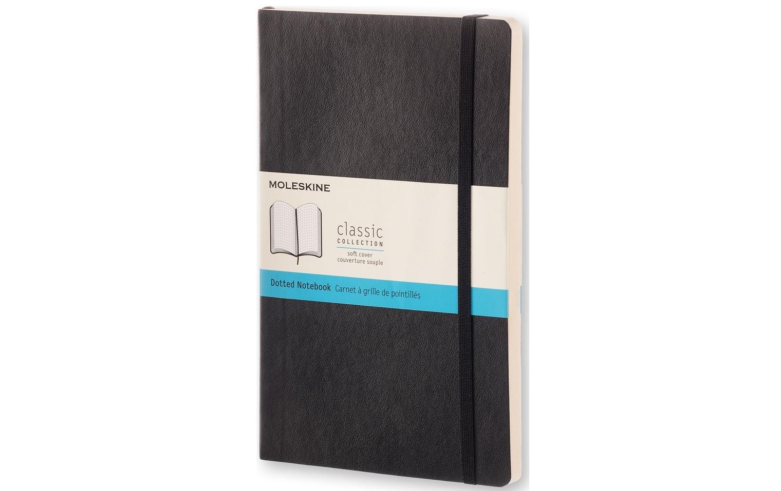 Moleskine Notizbuch Classic A5 Dot, Schwarz, 192 Seiten 1