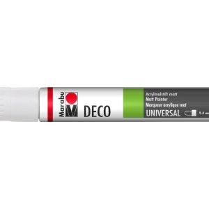 Marabu Acrylmarker Deco Painter 2 – 4 mm, Weiss